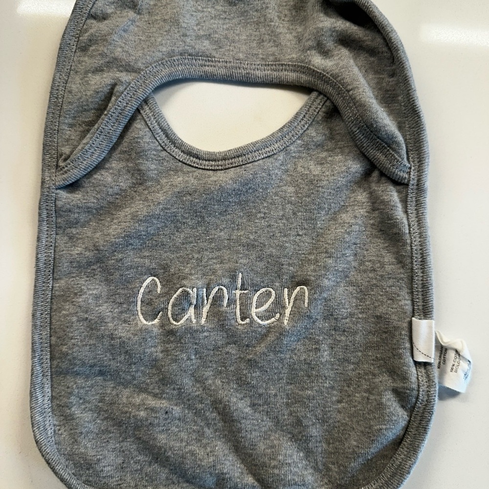 Burt's Bees Baby Gray Bibs Soft Cotton Accessories